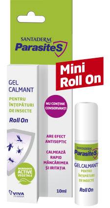 ROLL ON gel calmant tantari si capuse SantaDerm ParasiteS